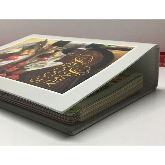 Simply Delicious Recipe 2 Ring Binder Cooking Vintage Menu Meal Planning RGUC - Picture 5 of 16